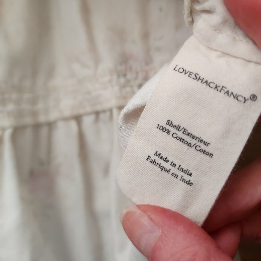 LOVESHACKFANCY Parasail Ruffle Mini Skirt Floral Pink Coquette balletcore size P - Picture 7 of 7